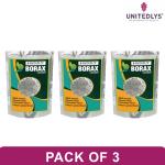 Unitedlys Whitening And Cleaning Borax Powder For Clothes Floor And Drain Cleaner 880 Grams - Pack of 3
