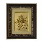 Pray Everyday Durga Mata Ji Gold Plated Photo Frame