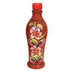 CLAYWALA - Handicrafts Terracotta Water Bottle Handmade Organic Clay Eco-Friendly