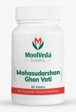Moolveda Mahasudarshan Ghan Vati |Use For Flu,Fever and Immunity Care | 60 Veg Tablets