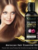 KURAIY Red ONION OIL Anti Hair Fall Treatment Hair Growth Essence Oil Scalp Massage Moisturizing Thick Hair Nutrition Spray 50 ML