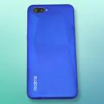 FRIENDZZWORLD Blue Plastic Side Volume And Power Keys Back Panel For Realme C2