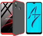 CarryWrap Back Cover for OPPO A7 (Black, Dual Protection)