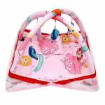 Move ON Baby Bedding Set Playmat New Born Baby Kids Bed with Mosquito net - Blue (Baby Play Mat Pink)