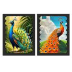 Puzzleboxx Wooden Stripes Puzzle Games for Children & Kids 2+ Age Paperless Puzzle, Develop Logical Thinking & Learning & Education, 16 Pieces, Pack of 2, PUZZLE-6X7.5-PC2-04