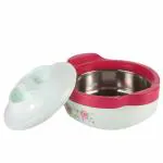 SHREE SHYAM KITCHEN WARE Chapati Insulated Casserole Hot Pot for Roti/Chapati Hot Box Chapati Box/Casserole Set/chapati Container Casserole with Lid | Piece of 1 | Color-White and Red