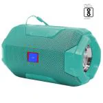 JHN Speakers Wireless Flashlight Bluetooth Speaker with Data Cable,1200 Mah Battery & 8 Hrs Battery Backup, Powerfull Bass with Torch, Use Digital 2.1 HomeTheater for Outdoor Party or Travel (Green)