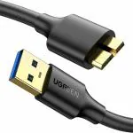UGREEN 10840 USB 3.0 Type A Male To Micro USB Male Cable 0.5m(Black)