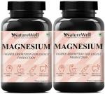 Naturewell Chelated Magnesium Glycinate Citrate Oxide Supplement Ultra, 60 Capsules Each (Pack Of 2)