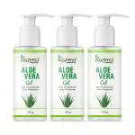 KAZIMA Aloe Vera Gel Raw Face, Acne Scars, Hair, Moisturizer & Dark Circles 100 g Each (Pack Of 3)
