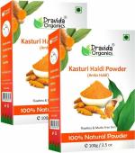 Dravida Organics Natural Kasturi Haldi Powder (Pack of 2)(200 g)