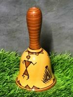 Caffeine Mustard Stoneware Dinner Bell