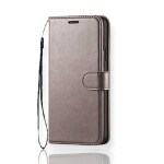 Trounce Vintage Series Faux Leather Grey Wallet Flip Back Case Mobile Cover For Vivo Y9 (2019)