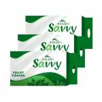 Kressa Savvy 2 Ply Toilet paper Roll | 6 Rolls Per pack | Total 18 Rolls 3240 Pulls (Pack Of 3)