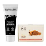 Salon in a Box Daily Deep Cleansing and Brightening Facewash and Anti Acne Facial Kit and Remove Acne Spots and Scars and Improves Skin Tone and Controls Oil and For Women and Men and Suitable for All Skin Types