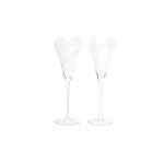 EZ Life Transparent Glass Tulip Glass Set 200 ml (Set of 2) Pack of 1