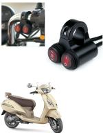 Qiisx 12V Handlebar Motorcycle Double Control Switch 7/8'' 22mm Motorcycle Switch Handlebar Headlight Fog Spot Light Dual on Off Switch for TVS Jupiter Classic