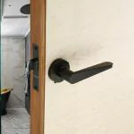 LAPO Door Lock for Bathroom Door Without Key/Balcony/ Without Key Lock for Door(Black Finish)Ro-162