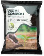 PLANT CARE Organic Vermicompost Fertilizer ,ready-to-use Compost For Indoor Outdoor Plants, Kitchen Garden, Terrace Gardening Soil Mixture Fertilizer (1 Kg, Powder)