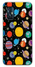 Mobiera Planets Pattern Design Printed Back Cover Case For Vivo V17