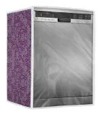 Classic Dishwasher Cover Suitable for Bosch of 12, 13, 14, 15 Place Setting | 63X63X81Cms| Purple Flower