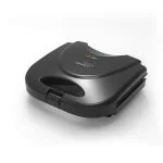 V-Guard VSG80 2 Slice Grill Sandwich Maker | Fixed Non-Stick Grill Plates with Powerful 800 Watt Heating Rods |Easy to Clean Non-Stick Greblon Coating | 1 Year Warranty - Black