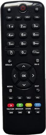 Buy royalcool Plastic Smart Tv Remote For Vu Smart Led, Lcd, Hd Tv
