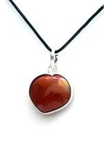 Astroghar Jasper Heart Shaped Crystal Red Pendant For Men And Women