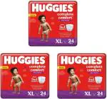 Huggies Pant Diapers (15-20 kg) - 72 Pieces, Xl (Pack Of 3)