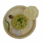 Hriday Foods Disposable Large Size Areca Plates - 12 inch Round (Pack of 25) White color for Dinner Party - 100% Biodegradable, Eco Friendly for Use and Throw purpose