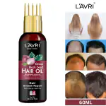 LAVRI Onion with Black Seed Hair Oil for Men and Women | Reduces Hair fall & Dandruff | Promotes Hair Growth Oil (60 ML) (Pack Of 1)