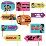 Festiko 10 Pieces Rudra Shiva Birthday Theme Photo Booth Props For Kids, Theme Birthday Party PhotoBooth Props And PhotoBooth Of Different Birthday Themes (Rudra Shiva Birthday Props)