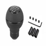 Huuso Car 5 Speed Manual Transmission Gear Shift Knob Momo Slicone-Black With 4 Adapters And Allen Screws Compatible With Maruti Suzuki Jimny (2023)