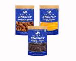 SoftArt Dry Fruits Combo Of Salted Badam,Mango,Khajoor - (Pack of 3, 100 g Each)