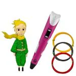 Time To 3D 2nd Generation 3D Pen with Charger, Pen Stand and LCD Display3D Pen for 3D Drawing, Doodling, Arts, Crafts, Model Making, Project and EducationFree 3 Colors of 10m Each Filament-Pink