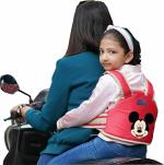 Magic Seat Premium Portable Seat Belt Children Motorcycle Harness - (Red-Mickey)