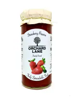 Orchard Lane Low Sugar Strawberry Jam - 80% Strawberries- No preservatives or Colours| Low Calorie | Gluten-free| Healthy jam- 280 Grams