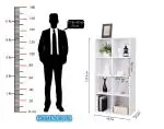 Lukzer 8 Shelf Engineered Wood Bookshelf Storage Organizer Furniture for Living Room, Kitchen Office or Home Use Open Cube Cabinet (MR- 009/ White / 123.5 x 60 x 30 CM) DIY (Do It Yourself)