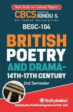 BEGC-104 British Poetry and Drama 14th-17th Century_Gullybaba.com Panel__184