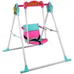 Maanit Kids outdoor garden foldable jhula Stainless Steel Hammock large Baby swing (Multicolor, DIY(Do-It-Yourself) (Pink)