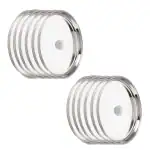 Stainless Steel Thali Set of 4-Plate for Lunch/Dinner heavy Weight Quality Round Plates