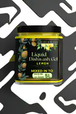 BLISS & BLUSH dish wash gel powder 500 gm Can Make Lemongrass Freshness 5000 ml dish wash gel