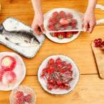 MOSTSHOP Fresh Keeping Bags, Plastic Sealing Bags Food Cover, Covers, Elastic Stretch Adjustable Bowl Lids, Kitchen Wrap Seal Covers for Leftover And Meal Prep (100PCS)