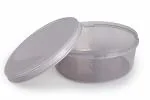 Nayasa Transparent Round Box for khakhra Papad Chapati Roti Storage Box and Container Airtight Big Box Dry Fruits and Food Container,Capacity-6Ltr (Grey)