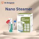 Dr Amgenic Best Nano Steamer, UV Sterilized Steam, Portable Facial Steamer, Fast Mist in Seconds, Steam Inhaler for Nasal Congestion, BPA Free