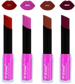 OUR BEAUTY Multicolor Rich Color Matte Lipsticks Set, 14 G (Set Of 4)