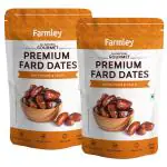 Farmley Premium Fard Dates, Tasty & Nutritious- 800 g (Pack of 2, Each- 400g)