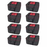 Fendo Regent Nylon Clothes Organiser Storage Box, Black 69.55 L (pack of 8)