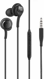 Cihlex Black 3.5Mm Jack Earphones Super Bass Akg Hands-Free With Fabric Cable Wired Headset