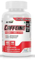 NutriJa Caffeine 200mg 60 Capsules | Pure & Potent | Boosts Performance & Metabolism